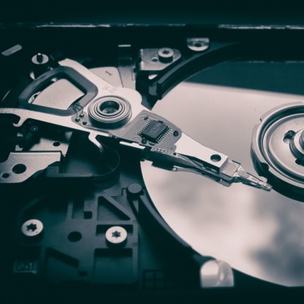 The internal workings of a hard drive